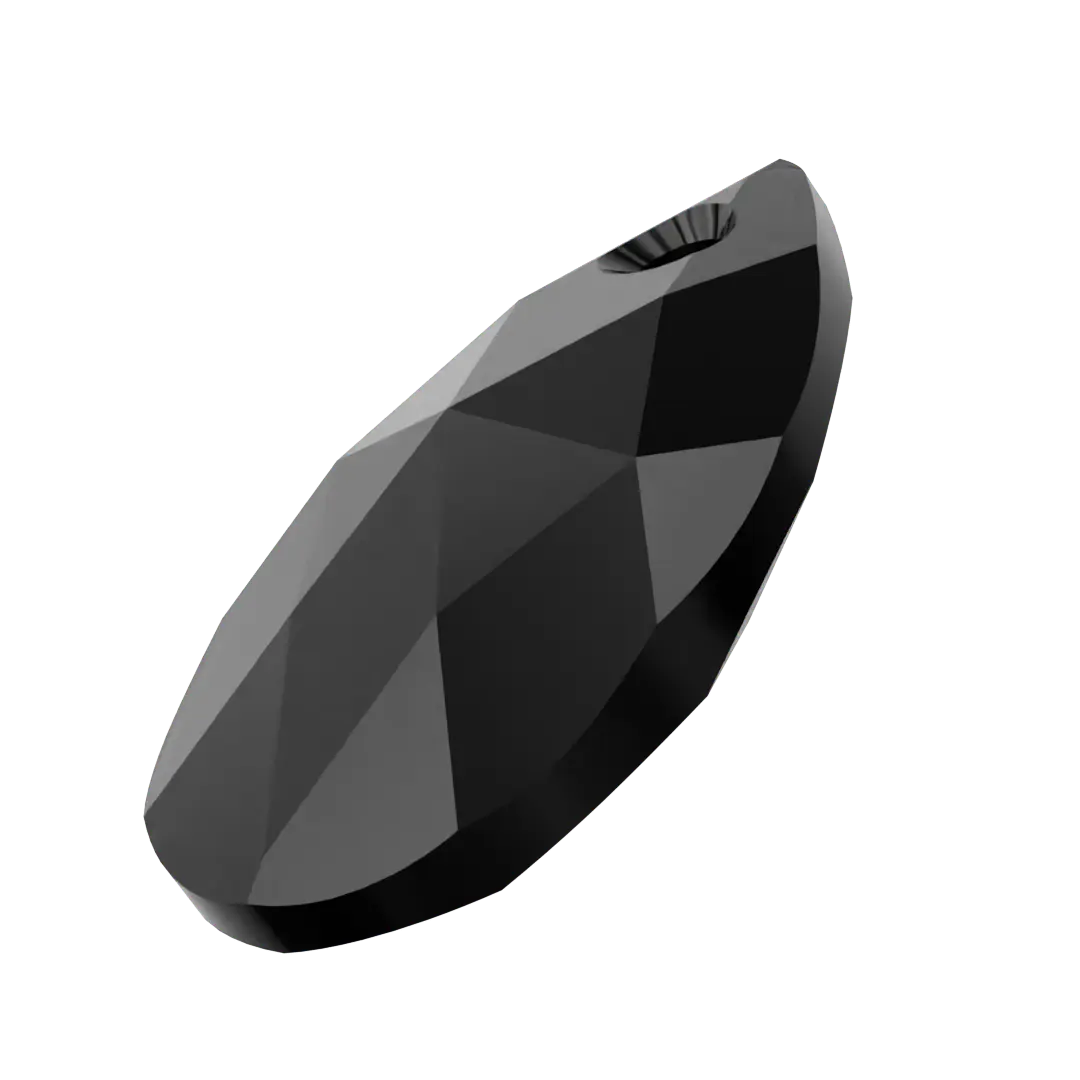 Serinity Pendants Peardrop (6106) Jet - Bluestreak Crystals