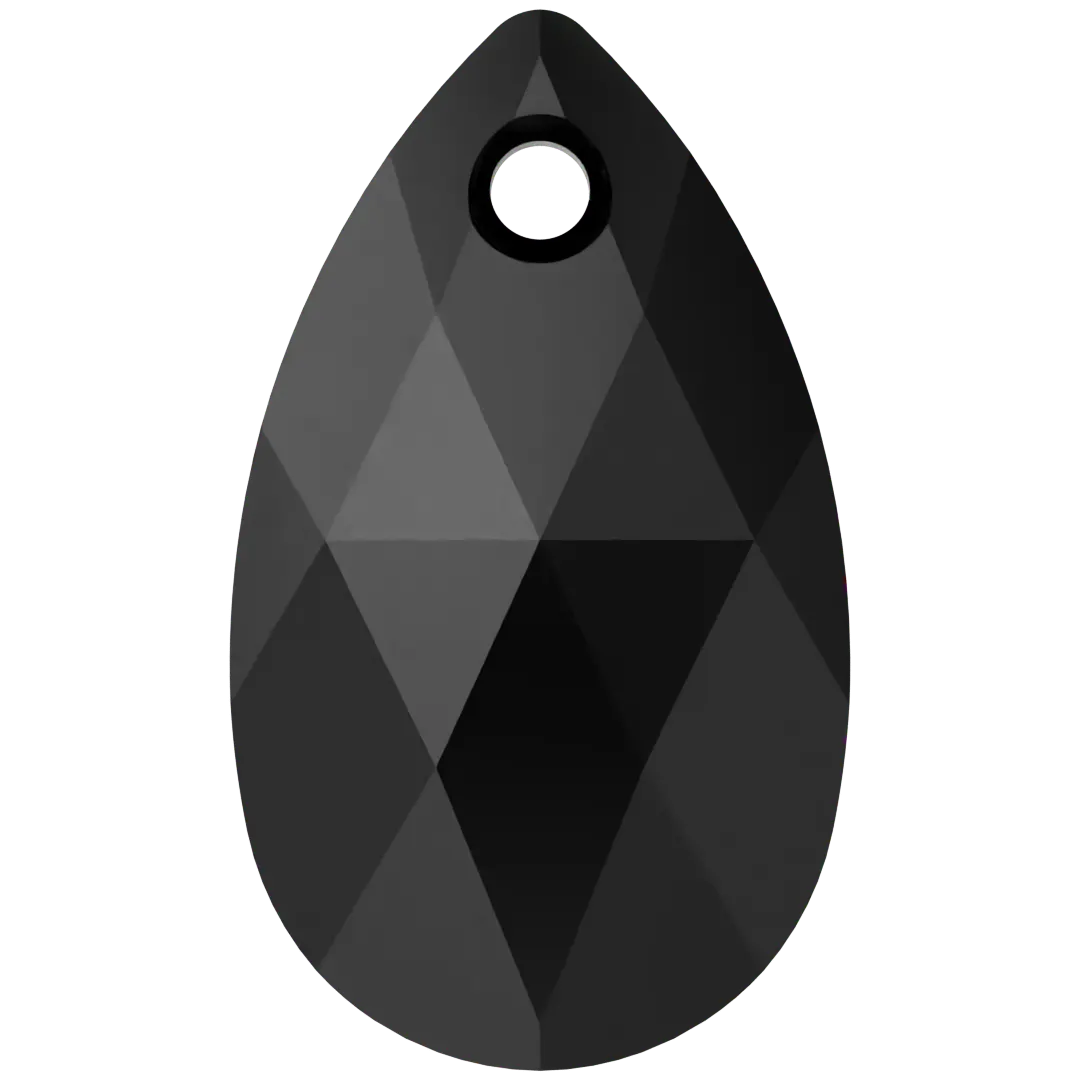 Serinity Pendants Peardrop (6106) Jet - Bluestreak Crystals