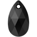 Serinity Pendants Peardrop (6106) Jet - Bluestreak Crystals