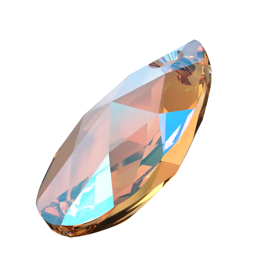 Serinity Pendants Peardrop (6106) Light Colorado Topaz Shimmer - Bluestreak Crystals