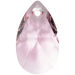 Serinity Pendants Peardrop (6106) Light Rose - Bluestreak Crystals