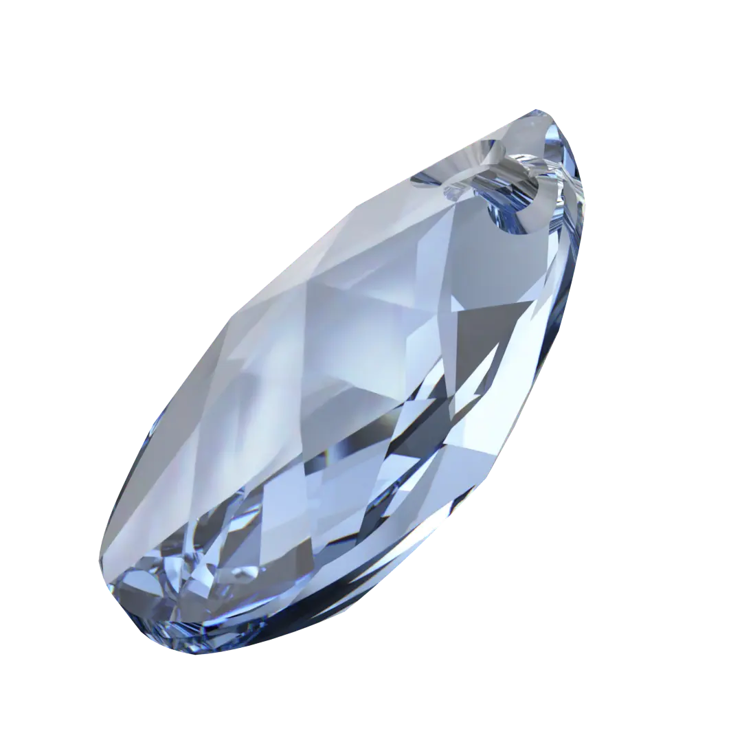 Serinity Pendants Peardrop (6106) Light Sapphire - Bluestreak Crystals