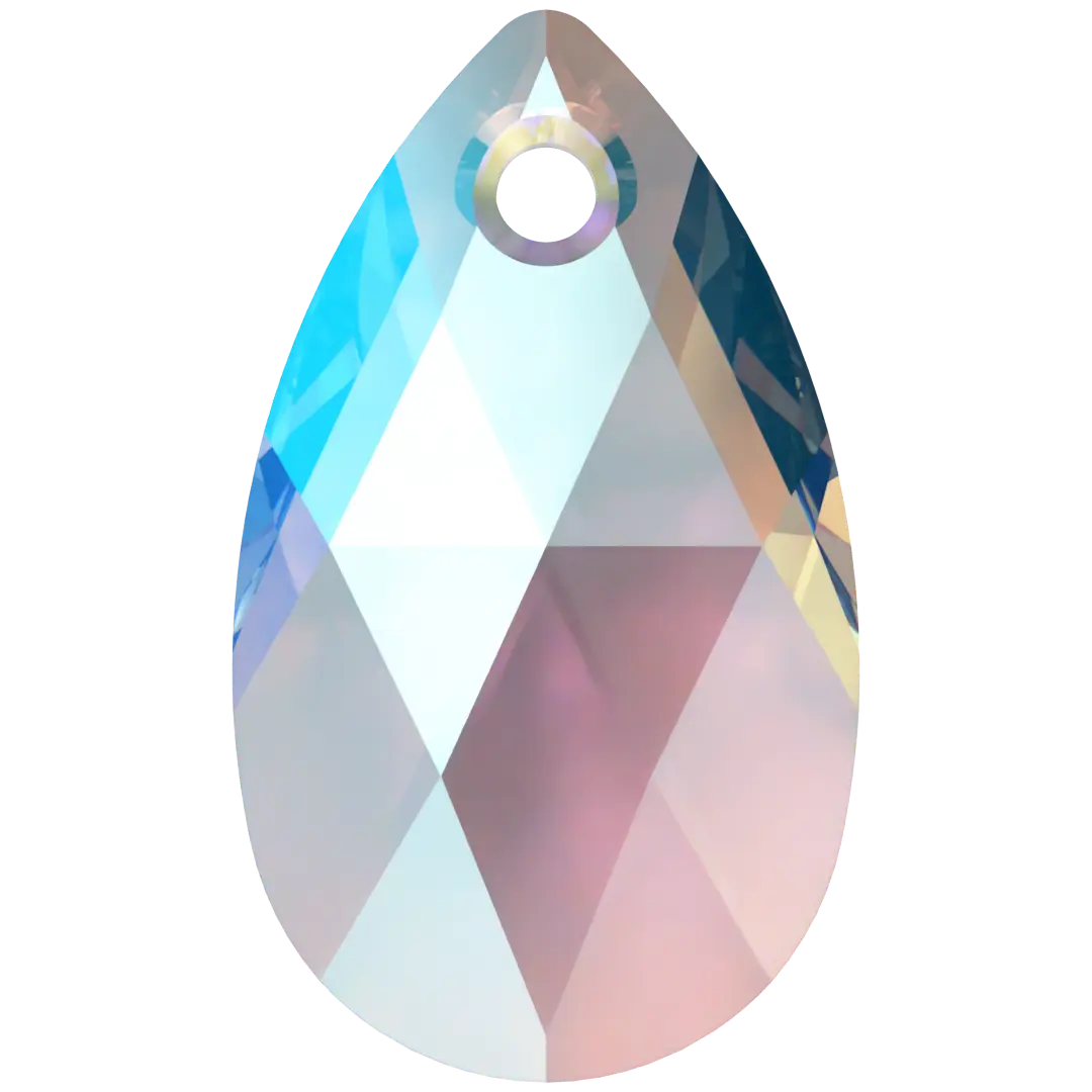 Serinity Pendants Peardrop (6106) Light Sapphire Shimmer - Bluestreak Crystals