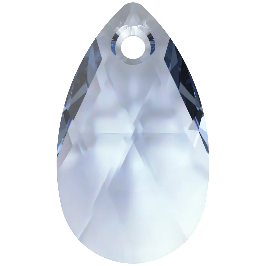 Serinity Pendants Peardrop (6106) Light Sapphire - Bluestreak Crystals