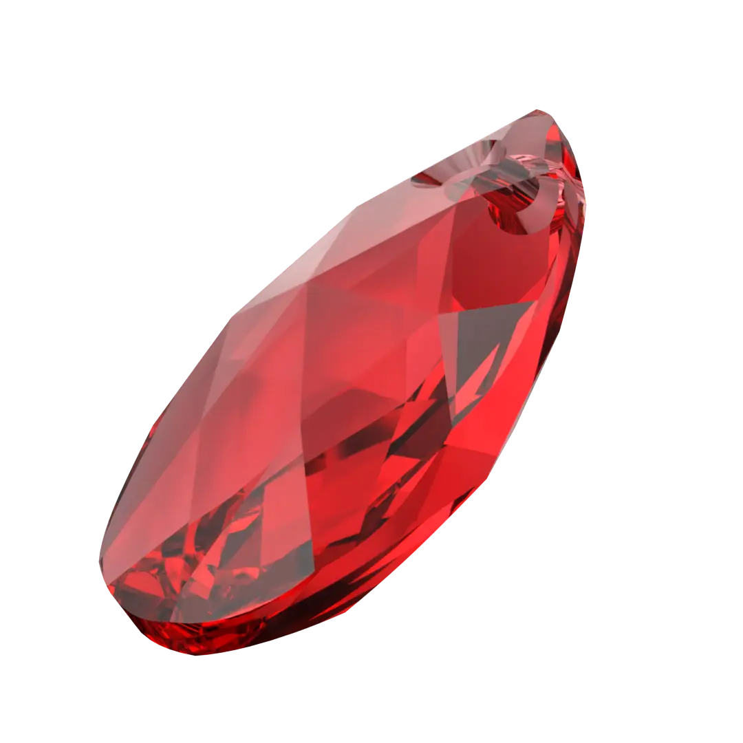 Serinity Pendants Peardrop (6106) Light Siam - Bluestreak Crystals