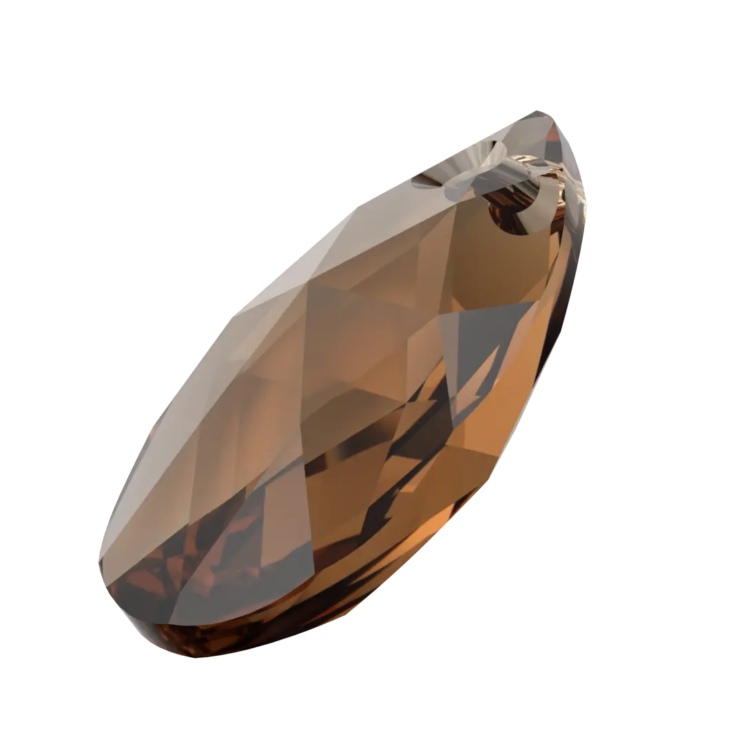 Serinity Pendants Peardrop (6106) Light Smoked Topaz - Bluestreak Crystals