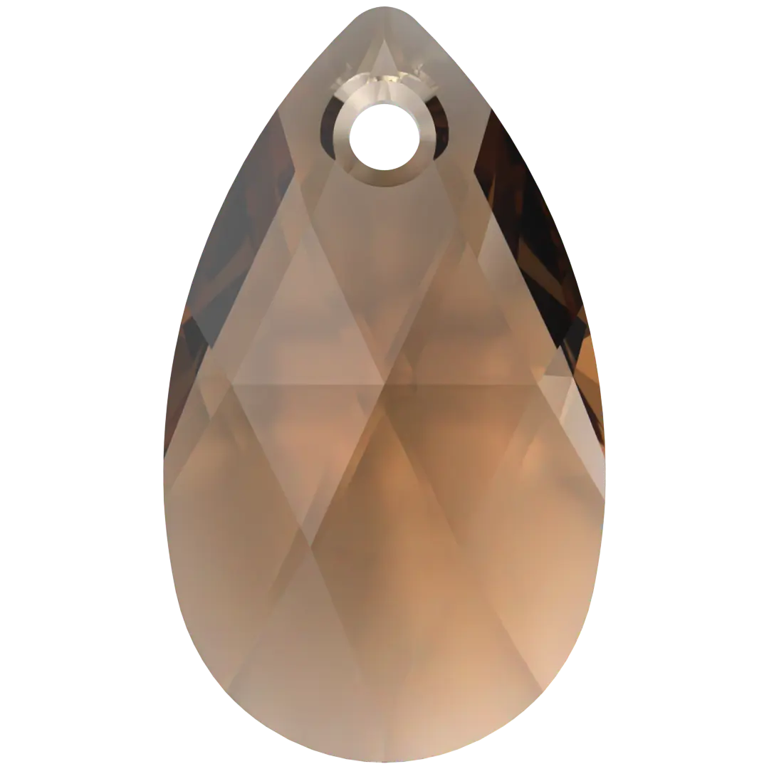 Serinity Pendants Peardrop (6106) Light Smoked Topaz - Bluestreak Crystals