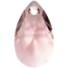 Serinity Pendants Peardrop (6106) Rose Peach - Bluestreak Crystals