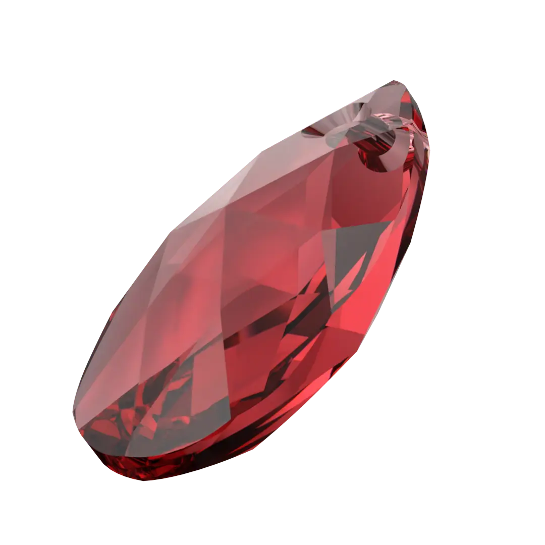 Serinity Pendants Peardrop (6106) Scarlet - Bluestreak Crystals
