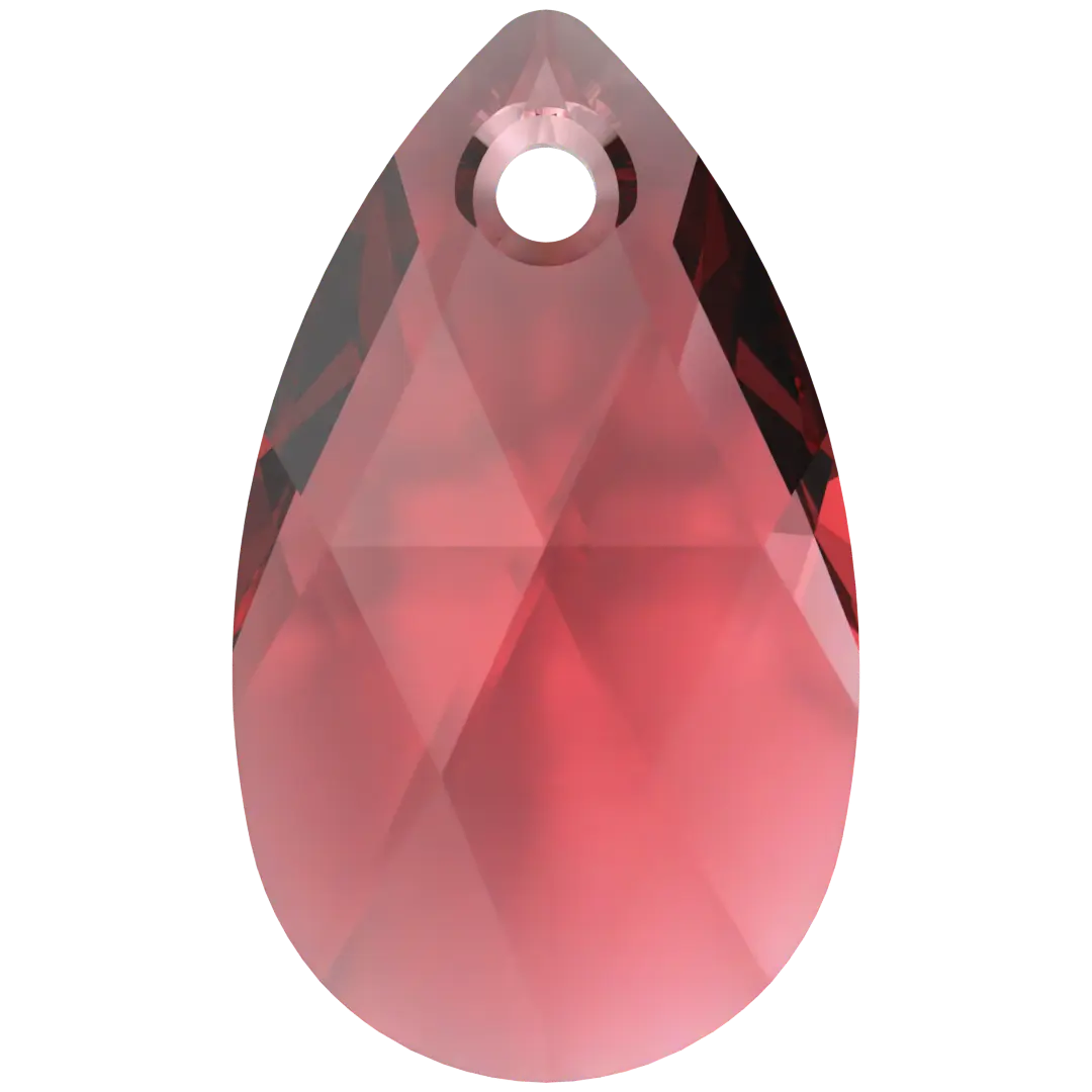 Serinity Pendants Peardrop (6106) Scarlet - Bluestreak Crystals