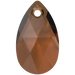 Serinity Pendants Peardrop (6106) Smoked Amber - Bluestreak Crystals