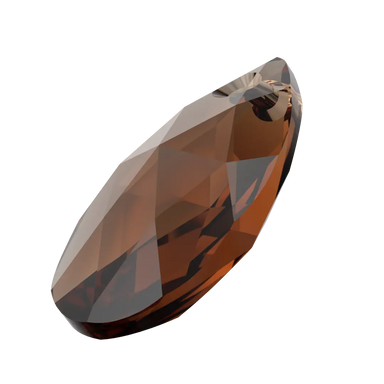 Serinity Pendants Peardrop (6106) Smoked Topaz - Bluestreak Crystals