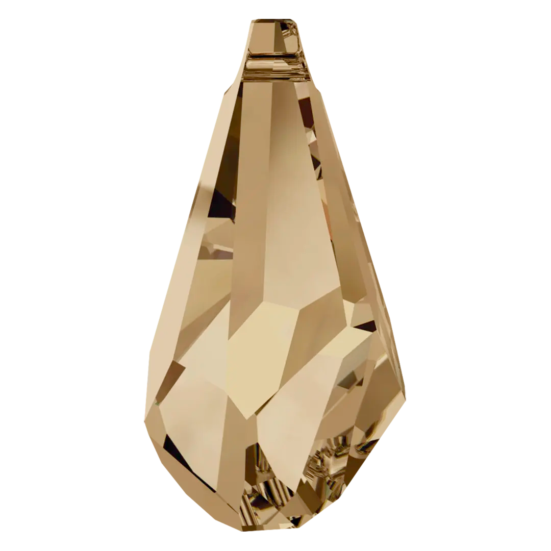Serinity Pendants Polygon Drop (6015) Crystal Golden Shadow - Bluestreak Crystals