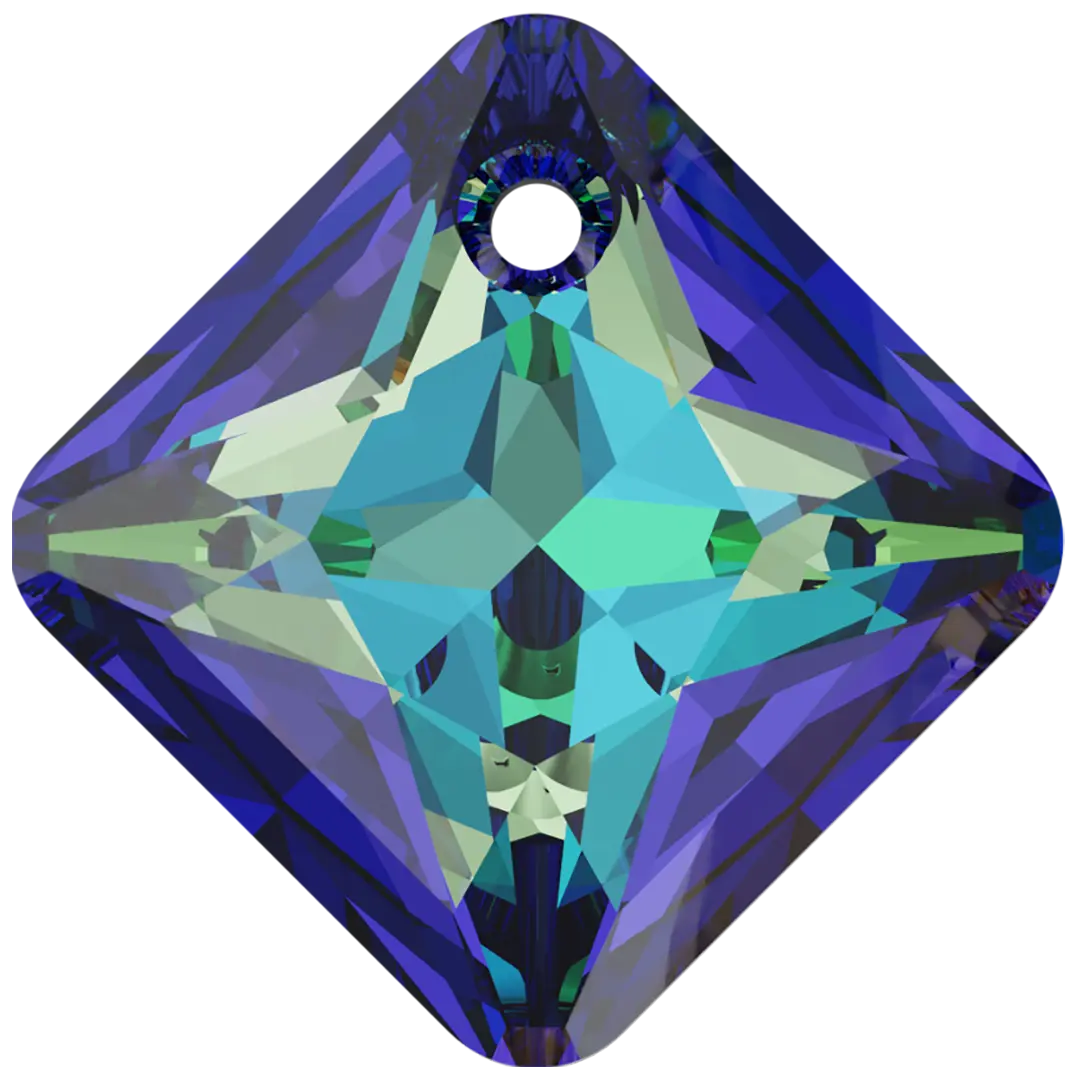 Serinity Pendants Princess Cut (6431) Crystal Bermuda Blue P - Bluestreak Crystals
