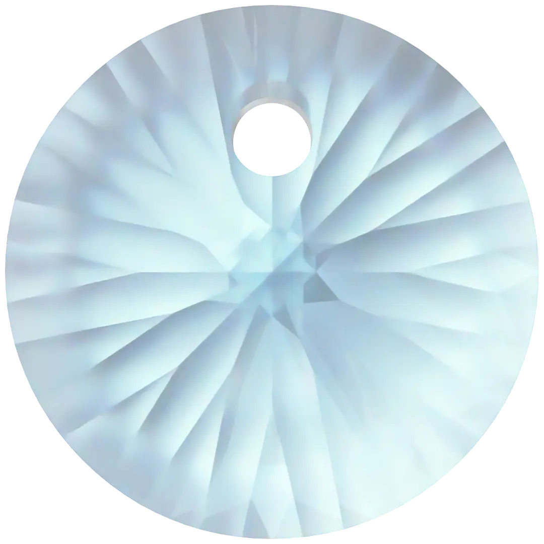 Serinity Pendants Round Cut (6428) Aquamarine - Bluestreak Crystals