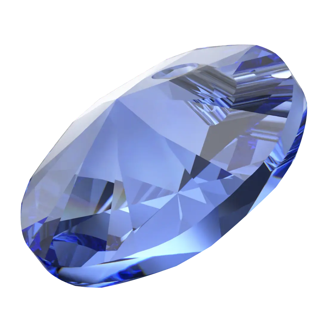 Serinity Pendants Round Cut (6428) Sapphire - Bluestreak Crystals