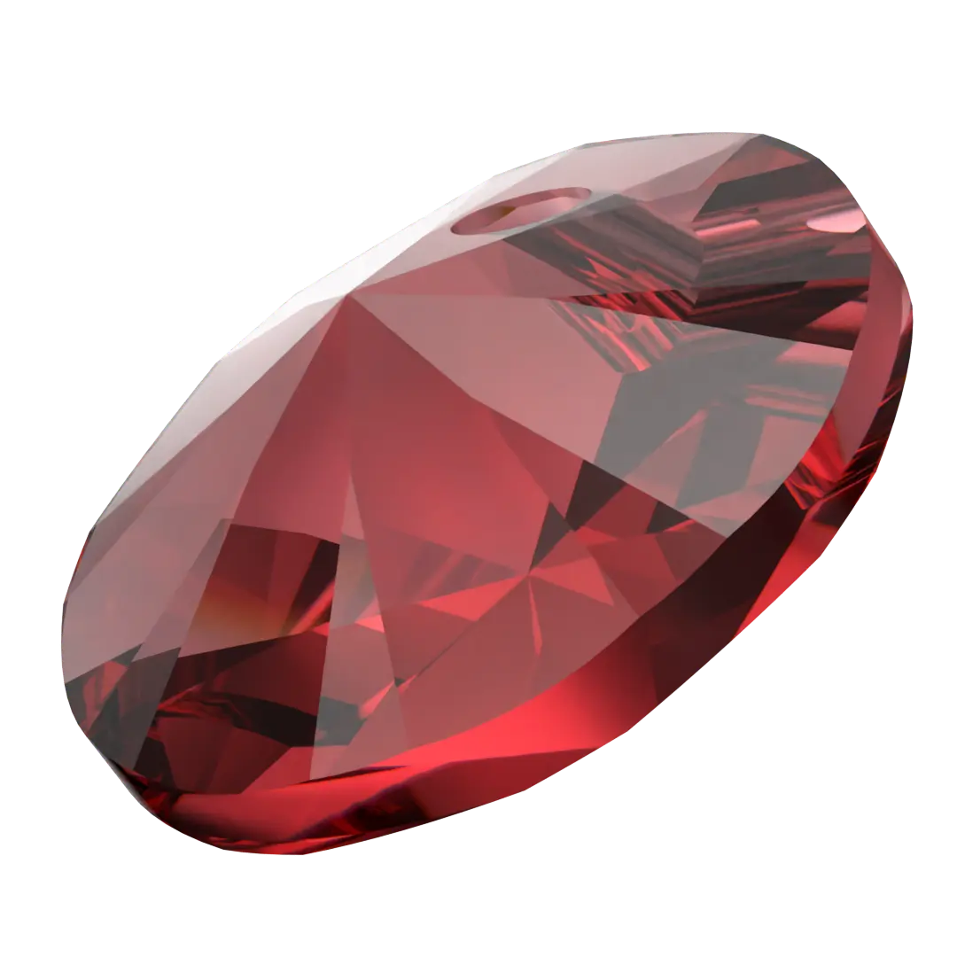 Serinity Pendants Round Cut (6428) Scarlet - Bluestreak Crystals