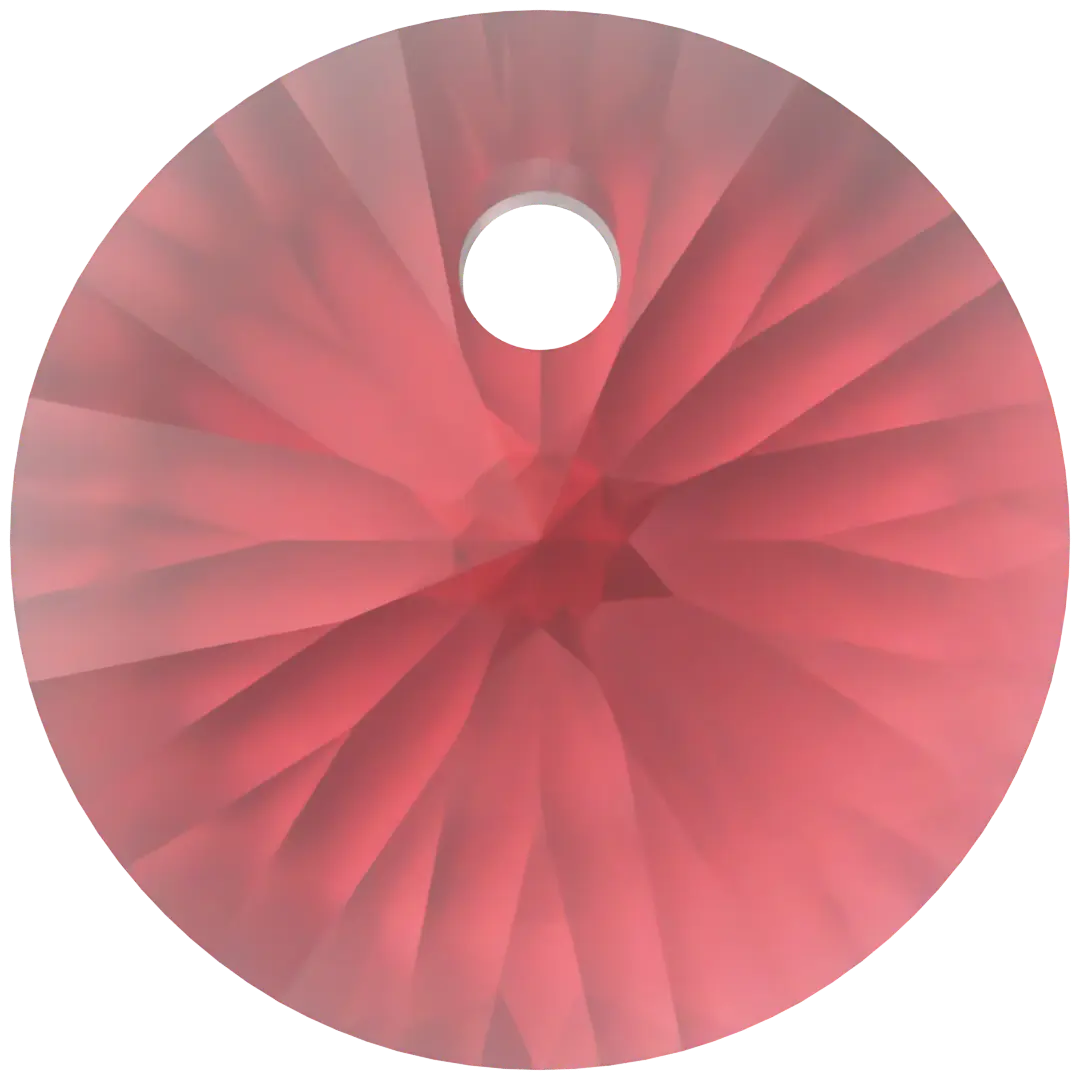Serinity Pendants Round Cut (6428) Scarlet - Bluestreak Crystals
