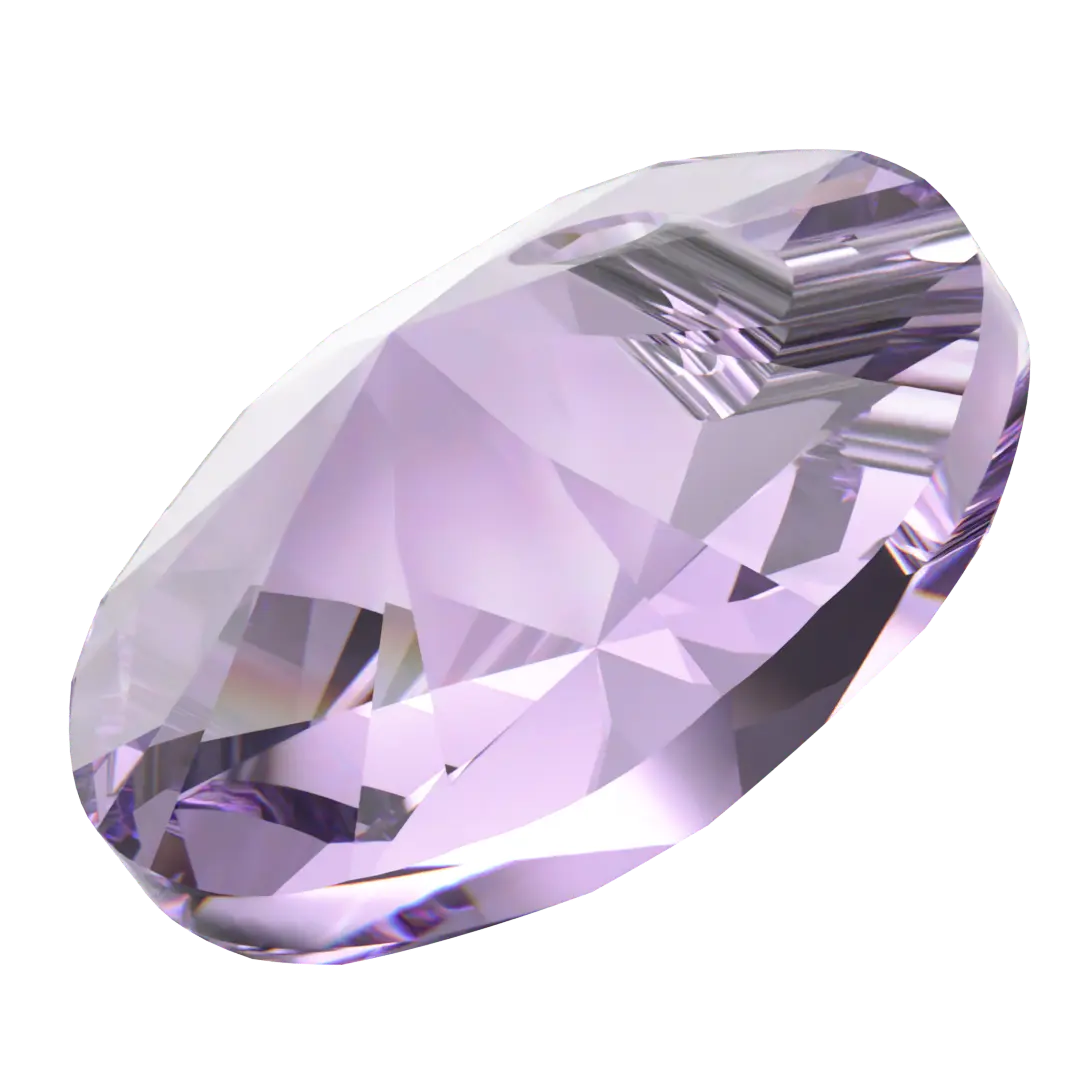 Serinity Pendants Round Cut (6428) Violet - Bluestreak Crystals