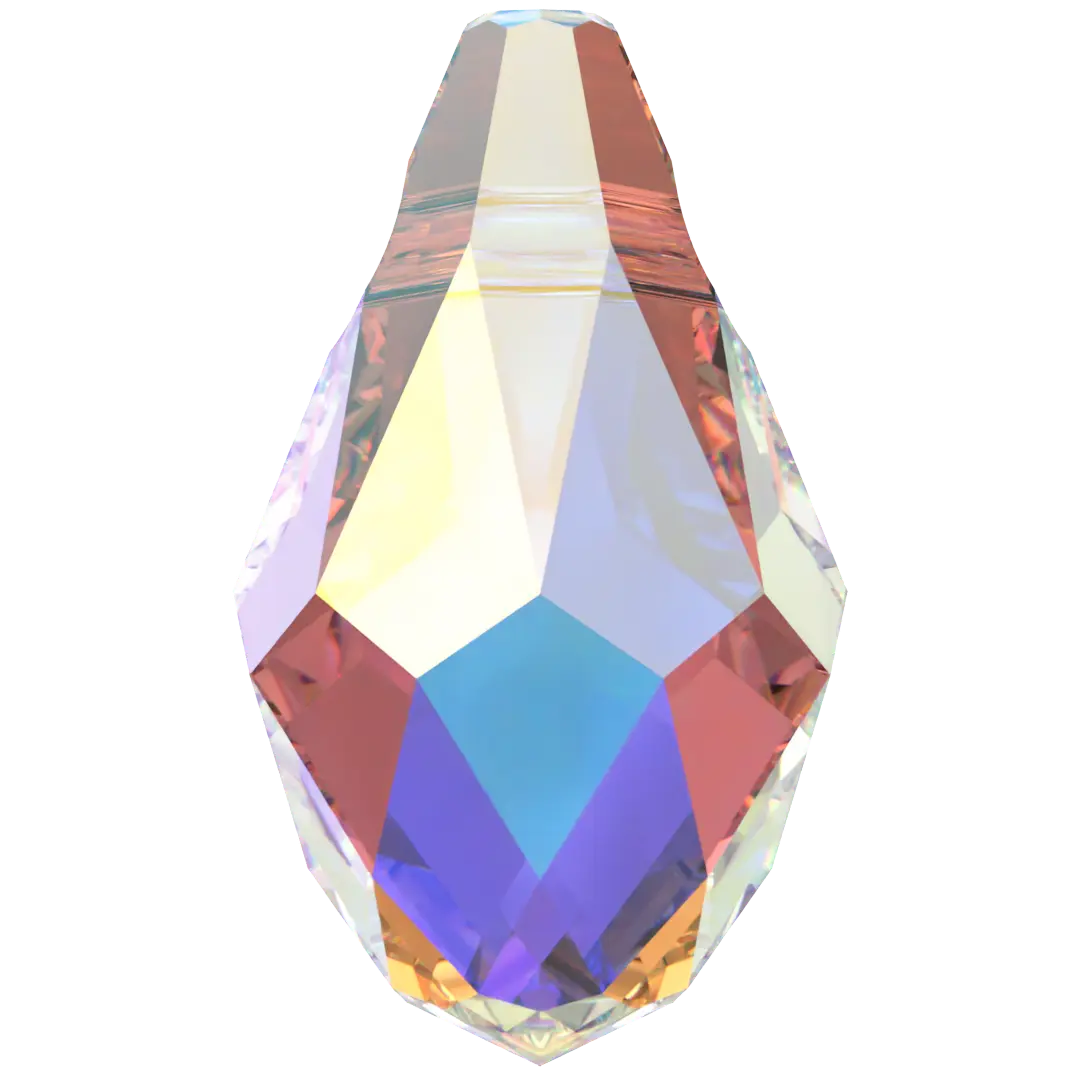 Serinity Pendants Small Briolette (6007) Crystal AB - Bluestreak Crystals