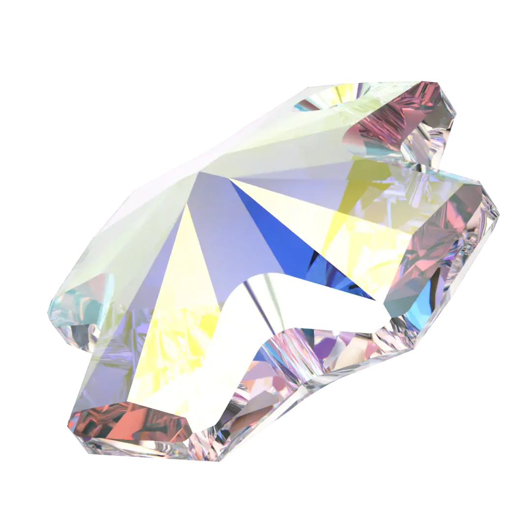 Serinity Pendants Square Cross (6866) Crystal AB - Bluestreak Crystals