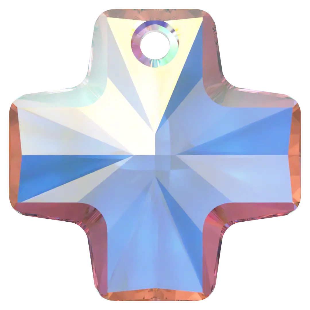 Serinity Pendants Square Cross (6866) Crystal AB - Bluestreak Crystals