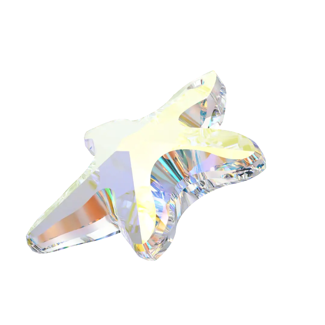 Serinity Pendants Starfish (6721) Crystal AB - Bluestreak Crystals
