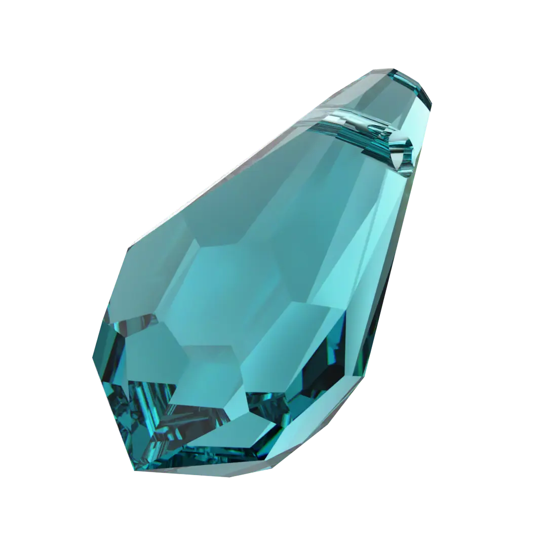 Serinity Pendants Teardrop (6000) Blue Zircon - Bluestreak Crystals