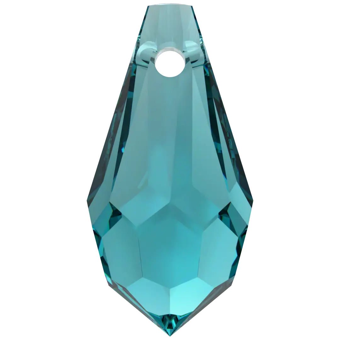 Serinity Pendants Teardrop (6000) Blue Zircon - Bluestreak Crystals