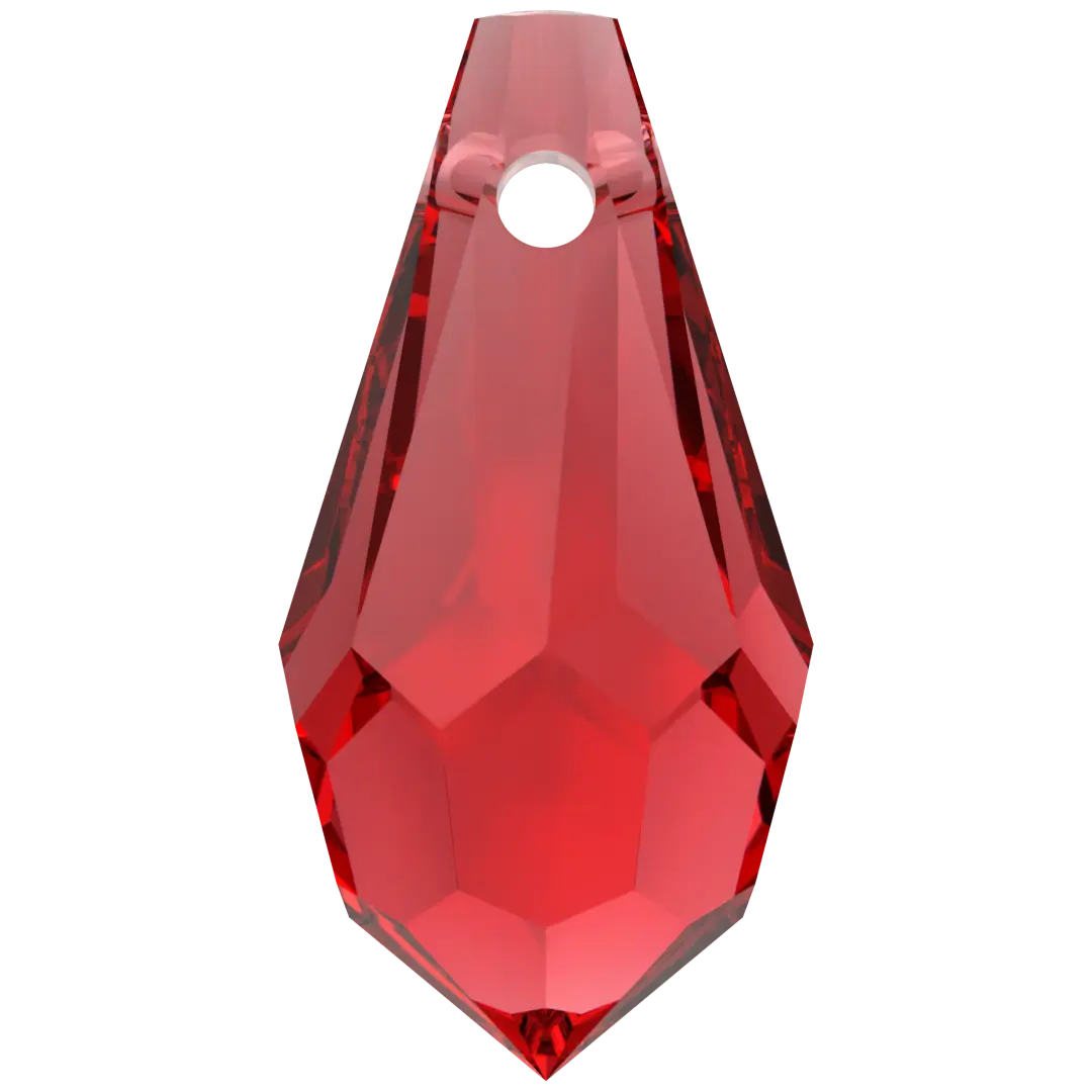 Serinity Pendants Teardrop (6000) Light Siam - Bluestreak Crystals