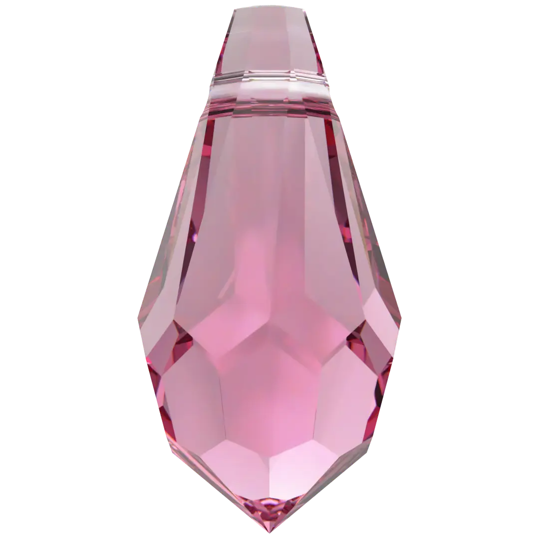 Serinity Pendants Teardrop (6000) Rose - Bluestreak Crystals