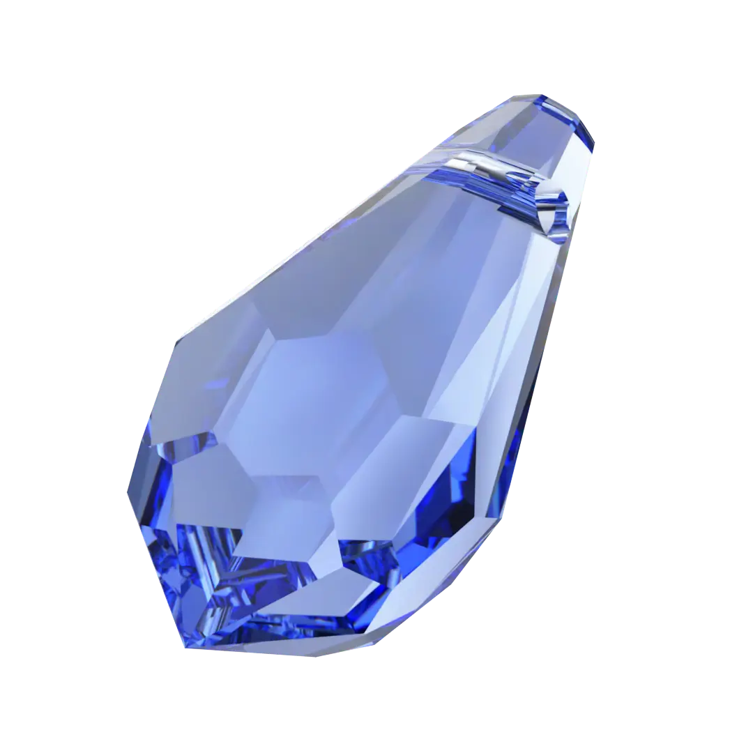 Serinity Pendants Teardrop (6000) Sapphire - Bluestreak Crystals