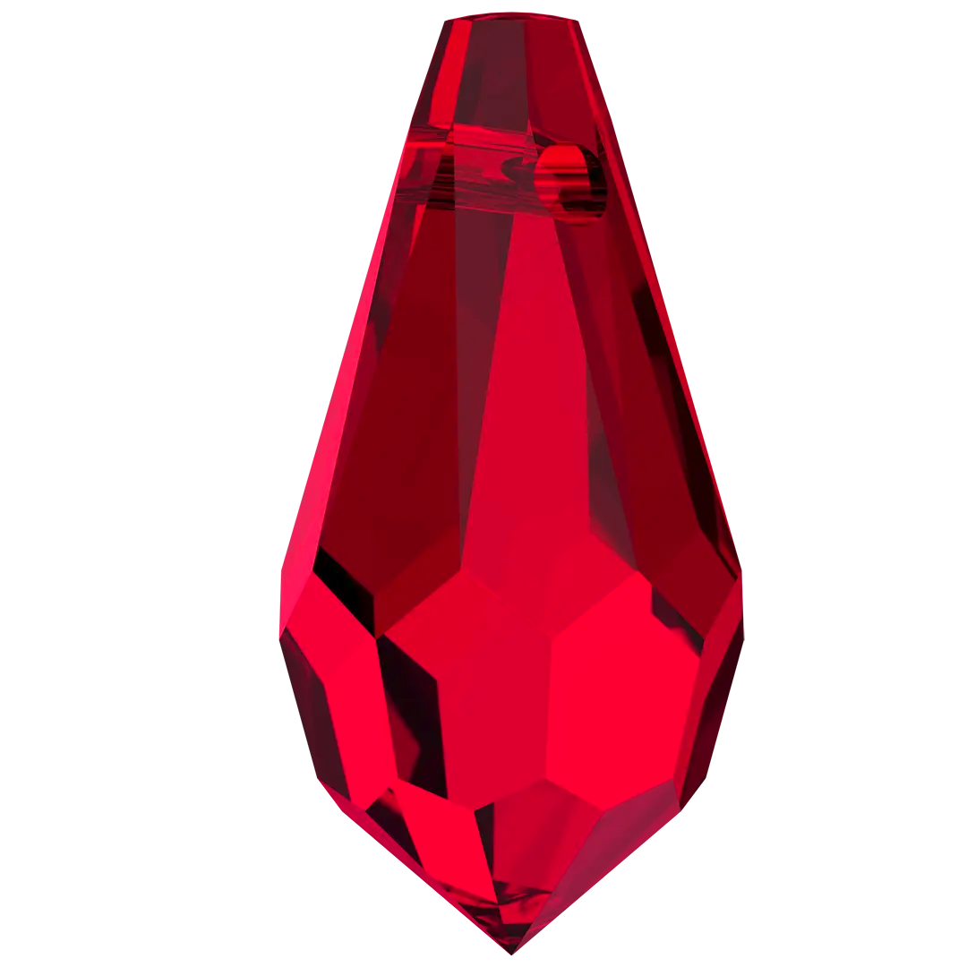 Serinity Pendants Teardrop (6000) Scarlet - Bluestreak Crystals
