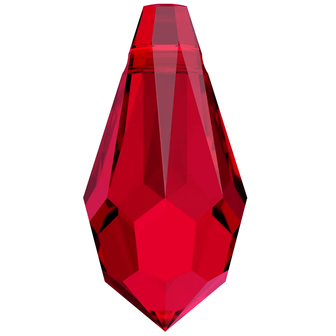 Serinity Pendants Teardrop (6000) Scarlet - Bluestreak Crystals
