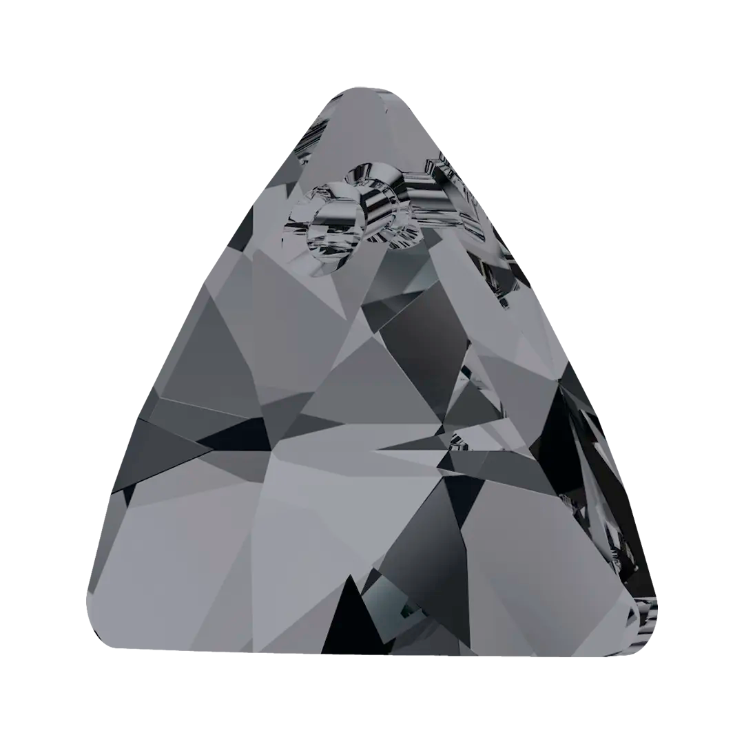 Serinity Pendants Triangle Cut (6628) Crystal Silver Night - Bluestreak Crystals