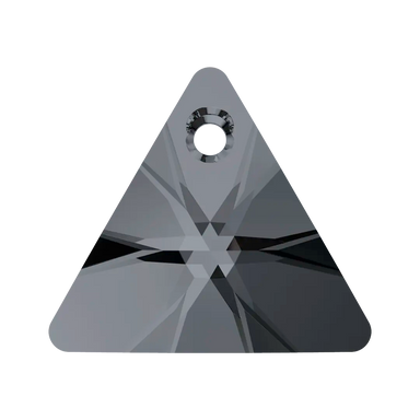 Serinity Pendants Triangle Cut (6628) Crystal Silver Night - Bluestreak Crystals