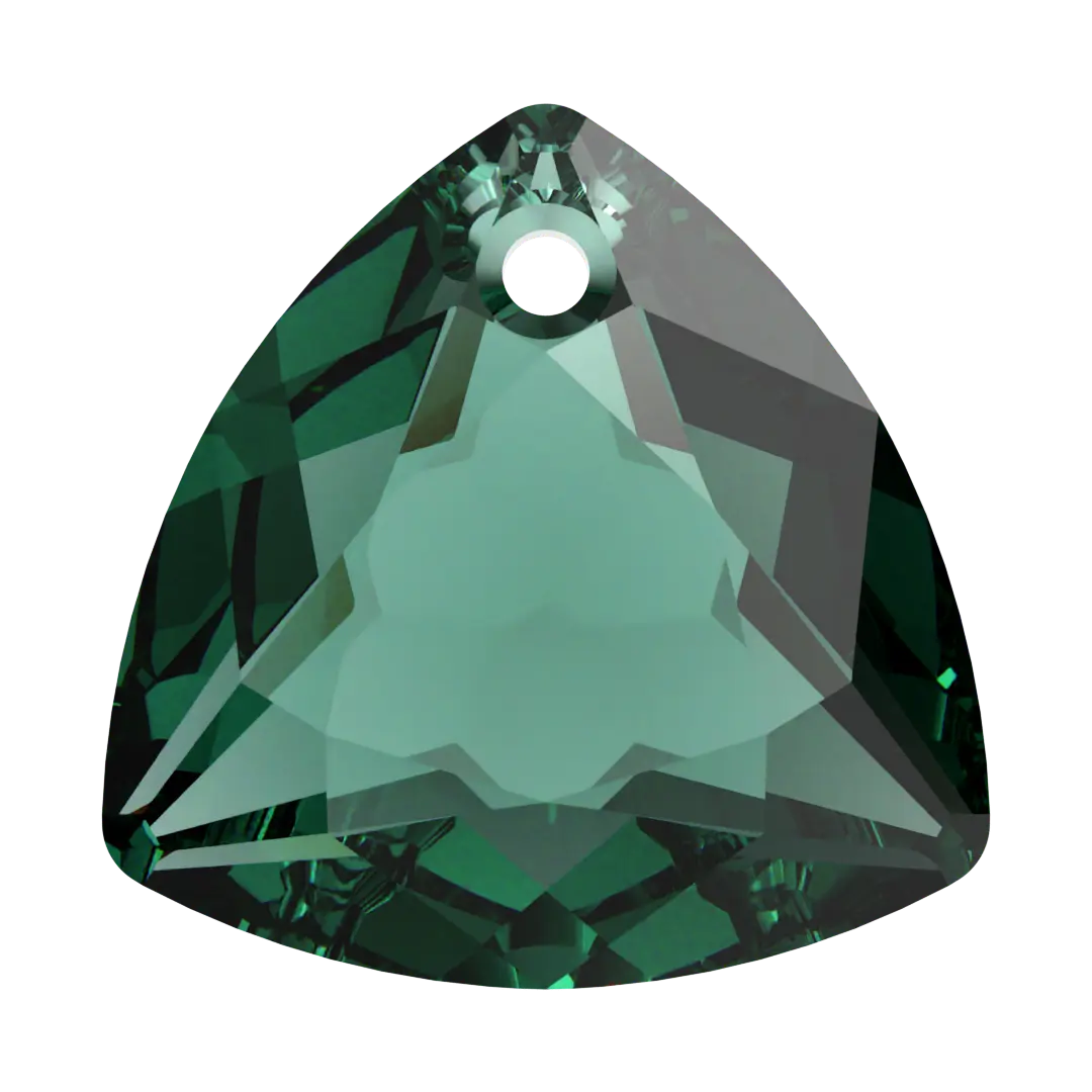 Serinity Pendants Trilliant Cut (6434) Emerald - Bluestreak Crystals