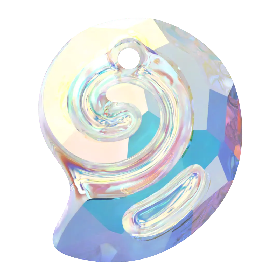 Serinity Pendants Twist Shell (6731) Crystal AB - Bluestreak Crystals