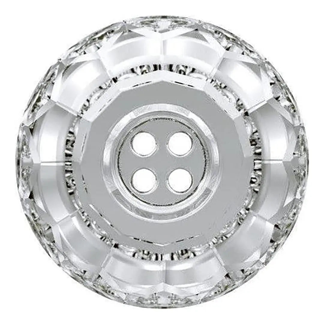 Serinity Sew On Crystals Classic Button 4 Holes (3008) Crystal - Bluestreak Crystals