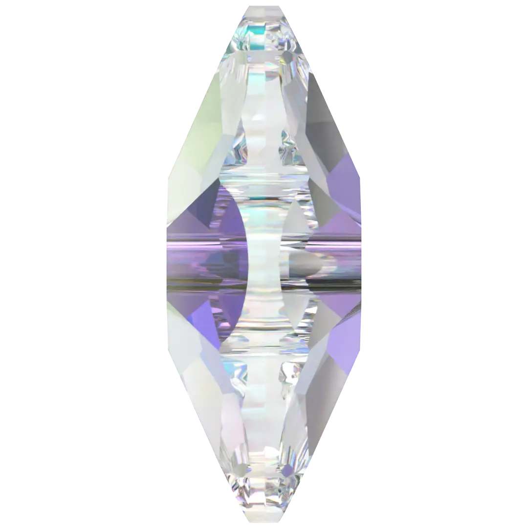 Serinity Sew On Crystals Daisy Spacer (3700) Crystal AB UNFOILED - Bluestreak Crystals