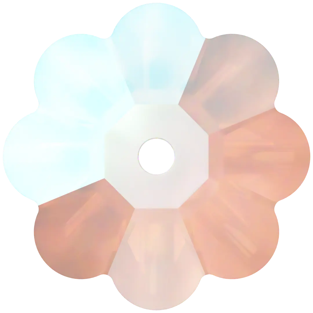 Serinity Sew On Crystals Daisy Spacer (3700) Crystal Shimmer UNFOILED - Bluestreak Crystals