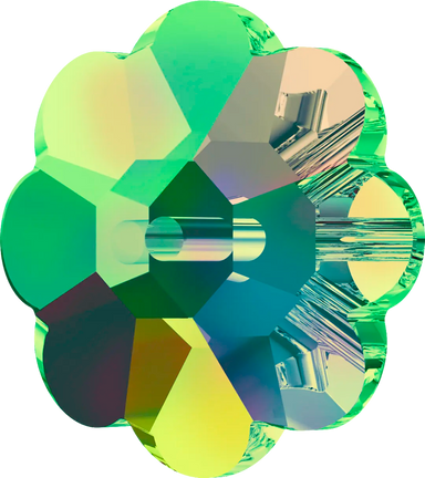 Serinity Sew On Crystals Daisy Spacer (3700) Crystal Vitrail Medium UNFOILED - Bluestreak Crystals