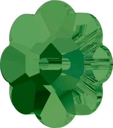 Serinity Sew On Crystals Daisy Spacer (3700) Fern Green UNFOILED - Bluestreak Crystals