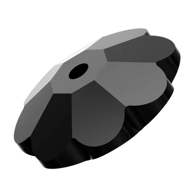 Serinity Sew On Crystals Daisy Spacer (3700) Jet UNFOILED - Bluestreak Crystals