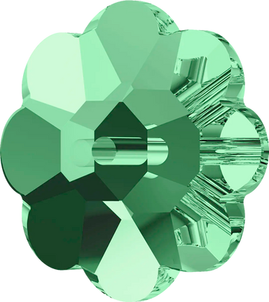 Swarovski Sew On Crystals Daisy Spacer (3700) Majestic Green UNFOILED - Bluestreak Crystals