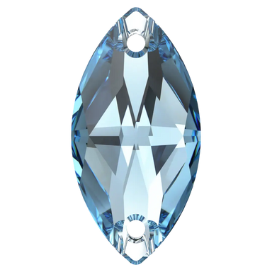 Serinity Sew On Crystals Navette (3223) Aquamarine - Bluestreak Crystals