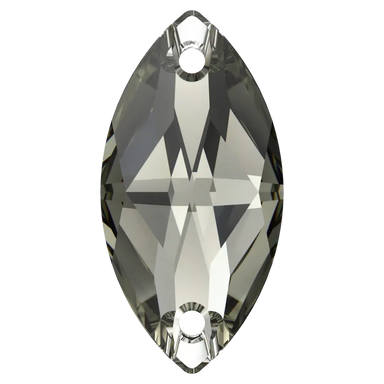 Serinity Sew On Crystals Navette (3223) Black Diamond - Bluestreak Crystals