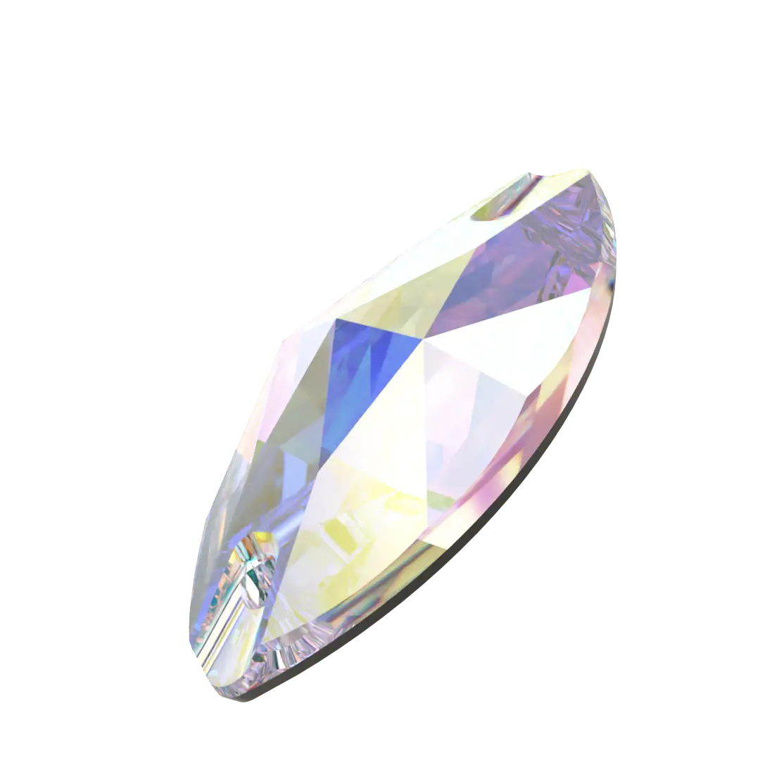 Serinity Sew On Crystals Navette (3223) Crystal AB - Bluestreak Crystals