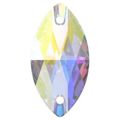 Serinity Sew On Crystals Navette (3223) Crystal AB - Bluestreak Crystals