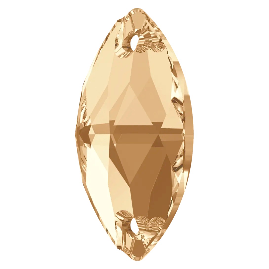 Serinity Sew On Crystals Navette (3223) Crystal Golden Shadow - Bluestreak Crystals